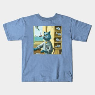 Cat Manager is in Charge of Fish Shipments Kids T-Shirt